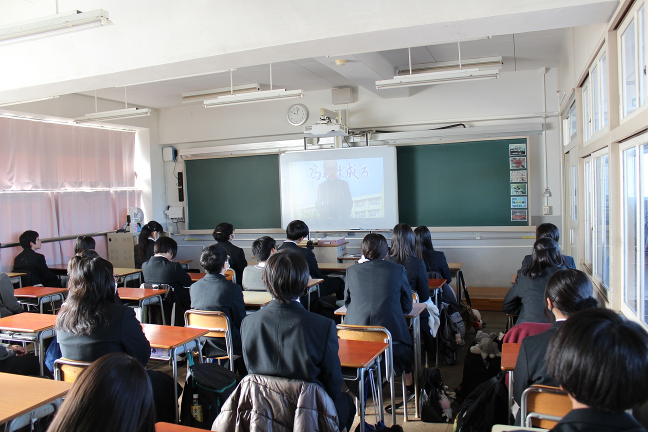 終業式の風景（教室）